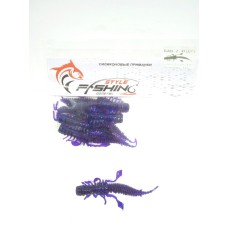 Силиконовая приманка Fishing Style Bobbi-Z 85 (3,5") - Ультрафиолет