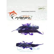 Силиконовая приманка Fishing Style Bobbi-Z 105 (4,2") - Ультрафиолет