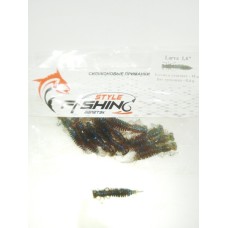 Силиконовая приманка Fishing Style Larva 1,6" -  Кристалл