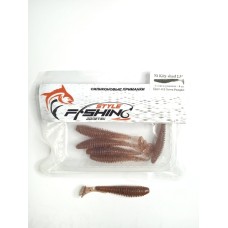 Силиконовая приманка Fishing Style Ni Kity Shad 2.5" - #12 Green pumpkin