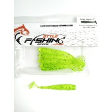 Силиконовая приманка Fishing Style Swing Impact 3" - #14 Lime