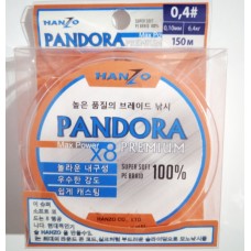 Шнур Hanzo 8x Pandora Max Power premium 0.4# orange