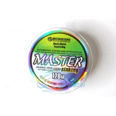 Леска Bushido master sinking 120м 0,20mm